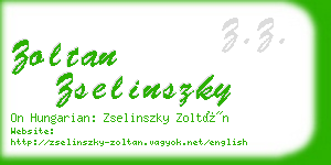 zoltan zselinszky business card